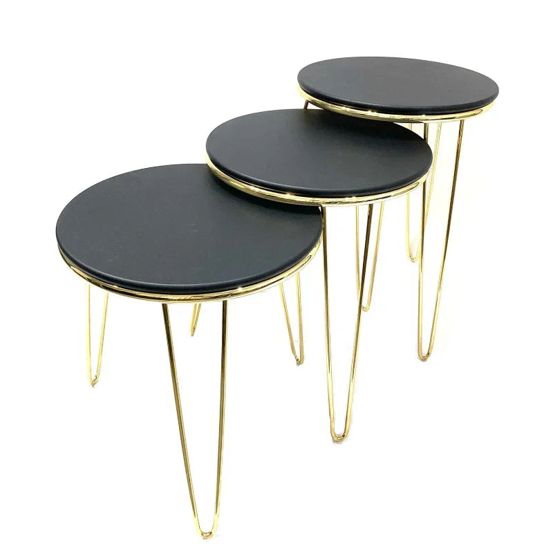 Black Nesting Coffee Table (Set of 3)