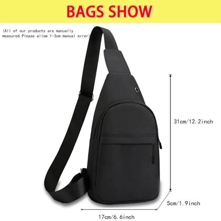 Fashion Man Small Chest Bag For Men Neck Side Crossbody