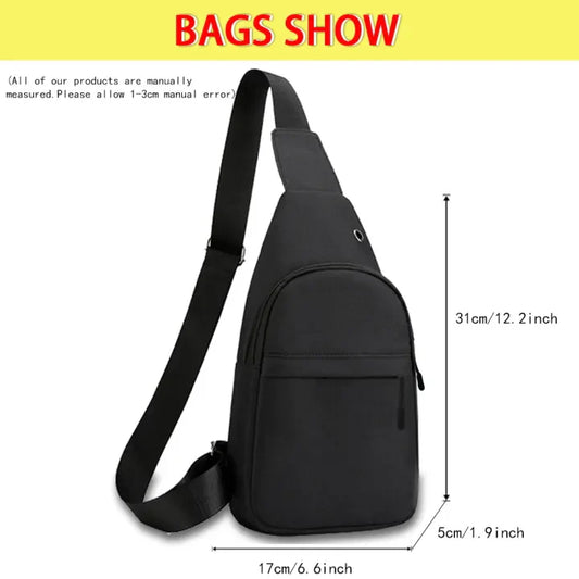 Fashion Man Small Chest Bag For Men Neck Side Crossbody