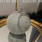 Bling Shiny Ball Circular Bag Glitter Rhinestones Diamond Evening Bag Women's Handbag Wedding Party Clutch Purse Crossbody Bag