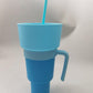 Snack With Handle Straw Cup Kitchen Gadgets