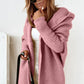 Ins Knitted Hooded Cardigan Fashion Loose Solid Color Batwing Sleeve Sweater Autumn And Winter Women's Clothing