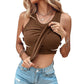 Ins Round Neck Vest With Bra Summer Solid Color Bottom Sleeveless Top Womens Clothing